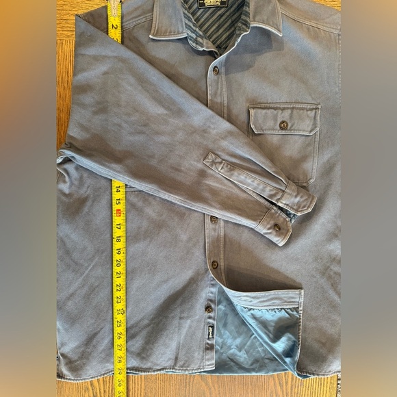 Vintage Levi’s Gray Lined Overshirt Jacket Shacket Men’s L Workwear 90s Y2K - Picture 9 of 11
